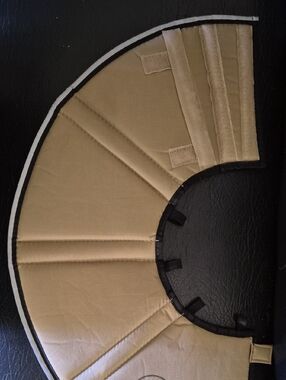 Dog Recovery Cone E-Collar in Tan - Unbranded